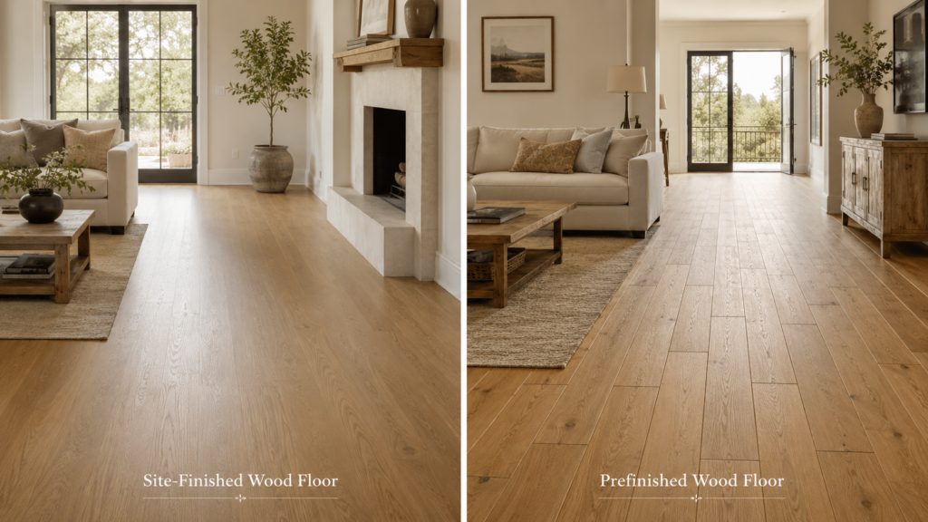 Hardwood floor installation